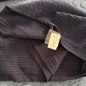 Purple Knit Scarf by Top It Off